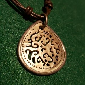 Silpada .925 Sterling and Abalone Shell Necklace